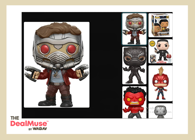 These are limited-edition Marvel Funko Pop Chase Variant figures.