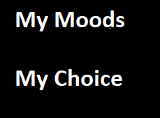 My Moods My Choices coupons