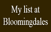 My list at Bloomingdale's coupons