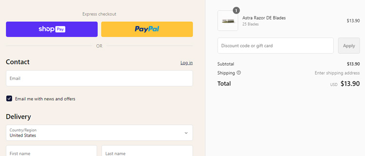 A screenshot of bovem checkout page showing a working coupon code