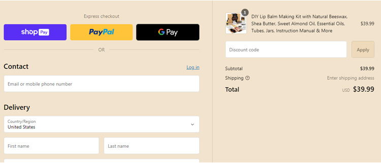 A screenshot of craftzee brand checkout page showing a working coupon code