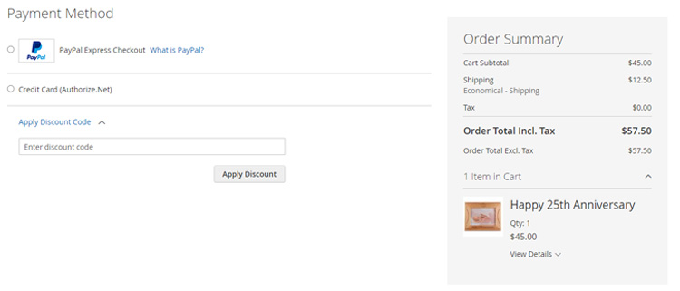 A screenshot of gift works plus's checkout page showing a working coupon code