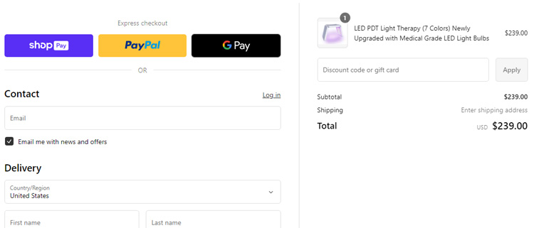 A screenshot of h lab checkout page showing a working coupon code