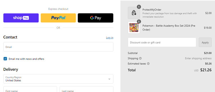 A screenshot of hobbiesville checkout page showing a working coupon code