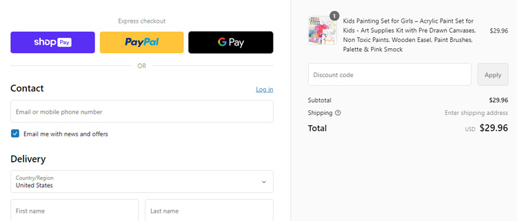 A screenshot of keff creations checkout page showing a working coupon code