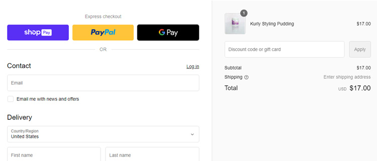 A screenshot of kennedis essentials checkout page showing a working coupon code