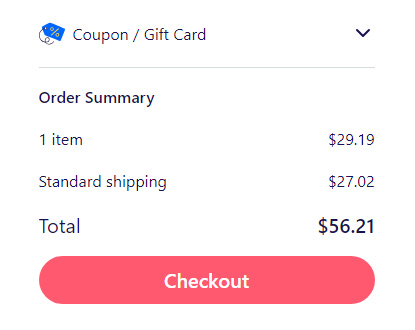 A screenshot of redbubble checkout page showing a working coupon code 