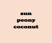 Sun Peony Coconut Coupon