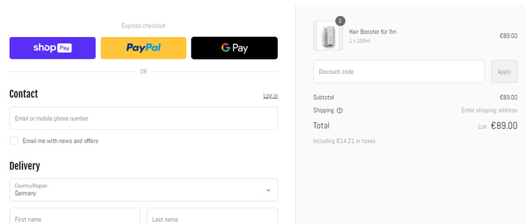 A screenshot of yxo cosmetics checkout page showing a working coupon code