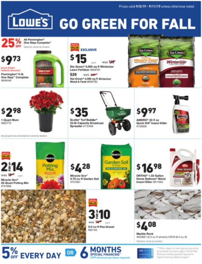 Lowes Weekly Ad (9/5/19 - 9/11/19) Early Preview